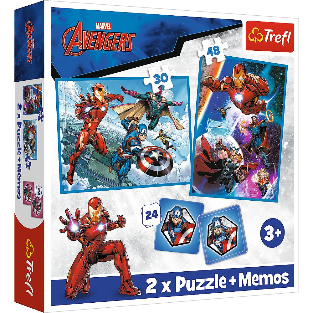 2 Puzzle in 1 + Memos - Avengers: Heroes in the Action