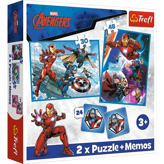 Toys 2 Puzzle in 1 + Memos - Avengers: Heroes in the Action