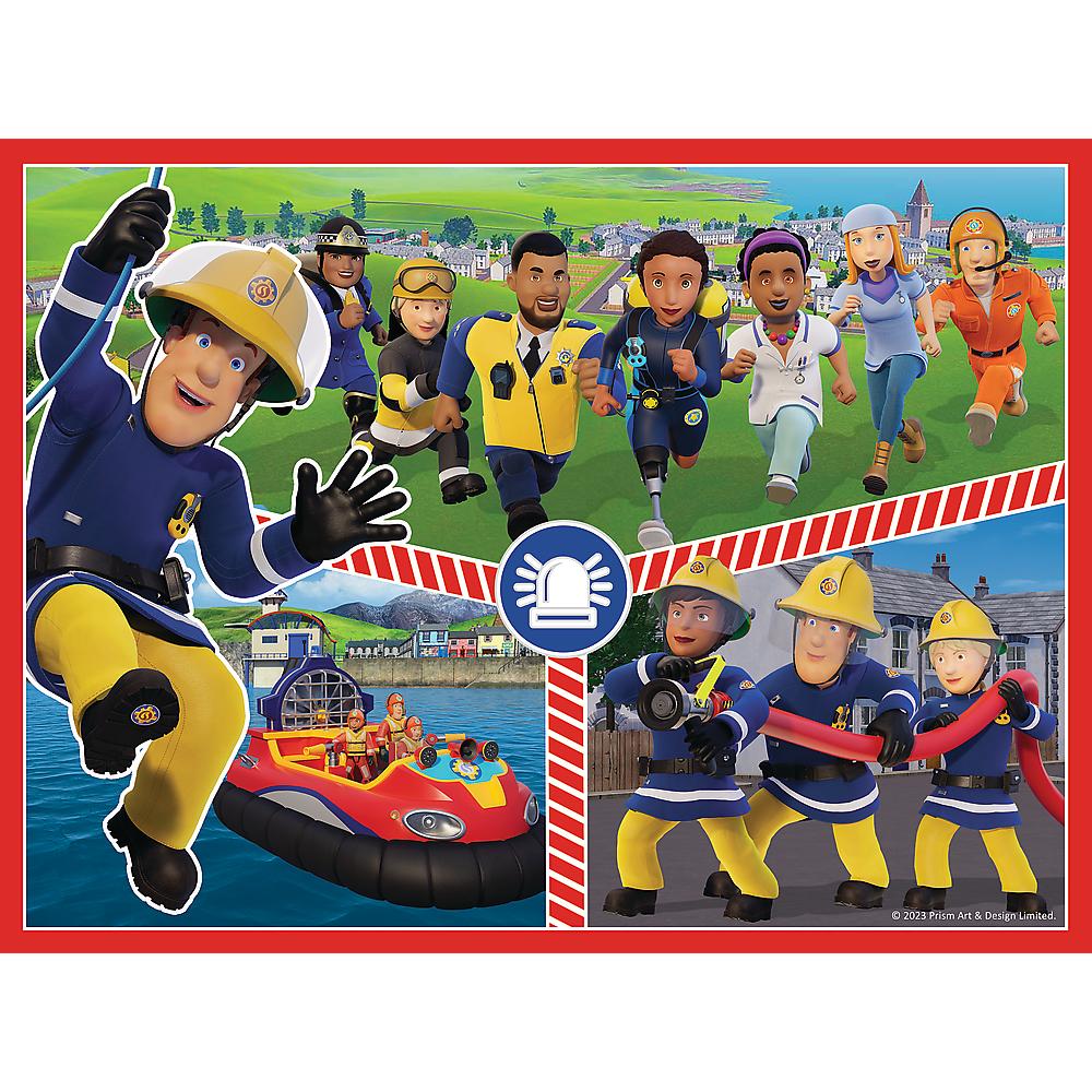 2 Puzzle in 1 + Memos - Fireman Sam's Squad