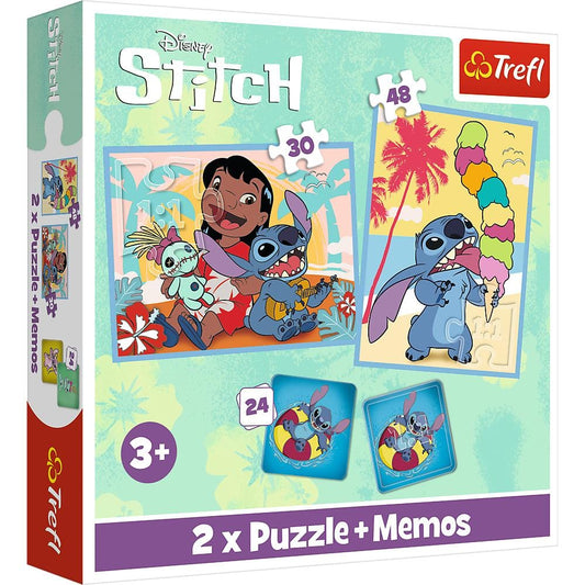 Toys 2 Puzzle in 1 + Memos - Lilo & Stitch: Happy Lilo & Stitch Day