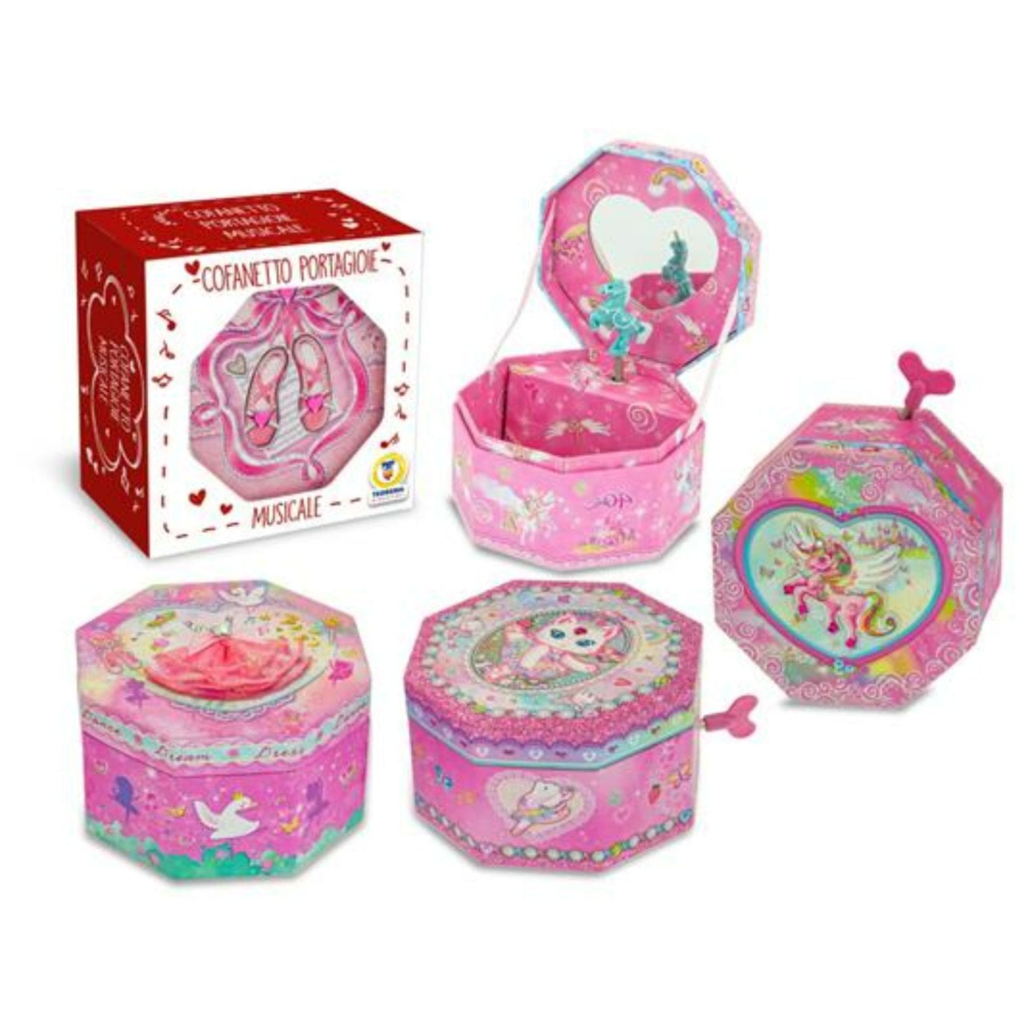 Toys MISS MISS - HEXAGON MUSIC BOX JEWELRY BOX 15.5X12.9X8 CM