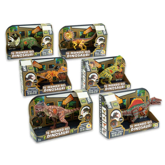 Toys GEO NATURE - DINOSAURS WITH REAL SOUND 6 MDL ASS