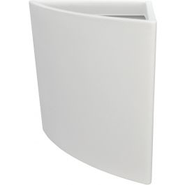 TARVISIO 55 PEARL WHITE SMOOTH CORNER VASE