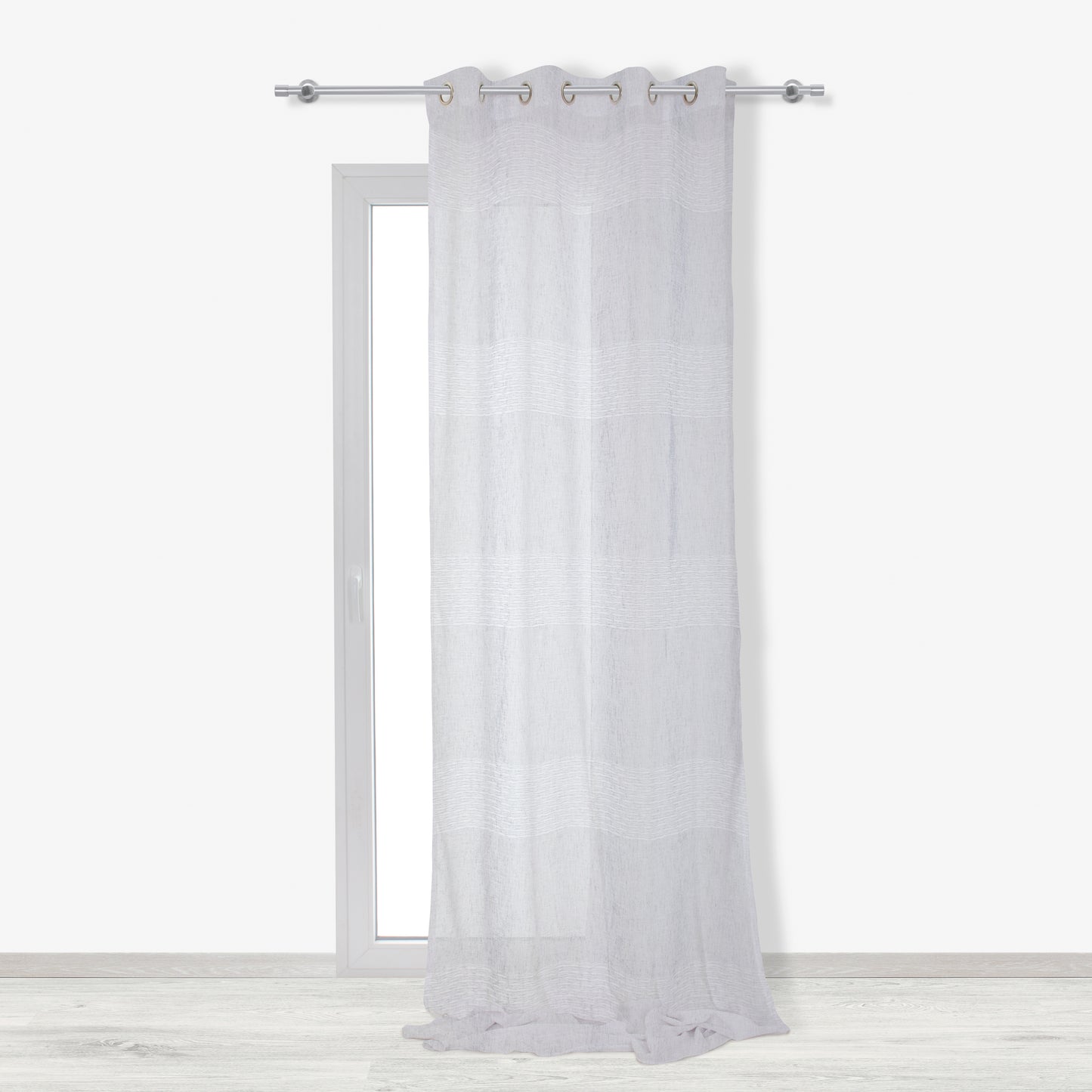 VIOLET WHITE FILTER CURTAIN 140X280CM WITH EYELETS