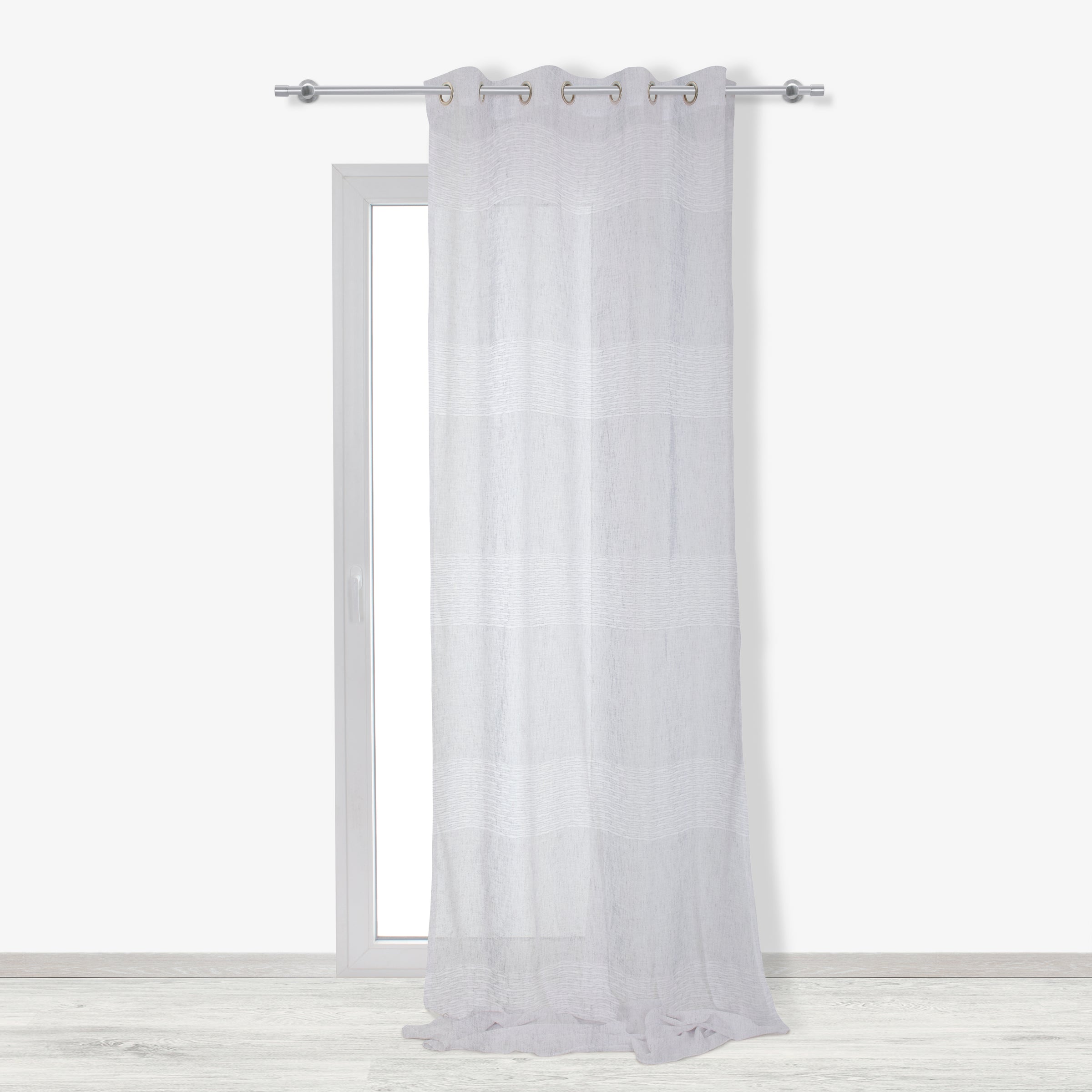 VIOLET WHITE FILTER CURTAIN 140X280CM WITH EYELETS