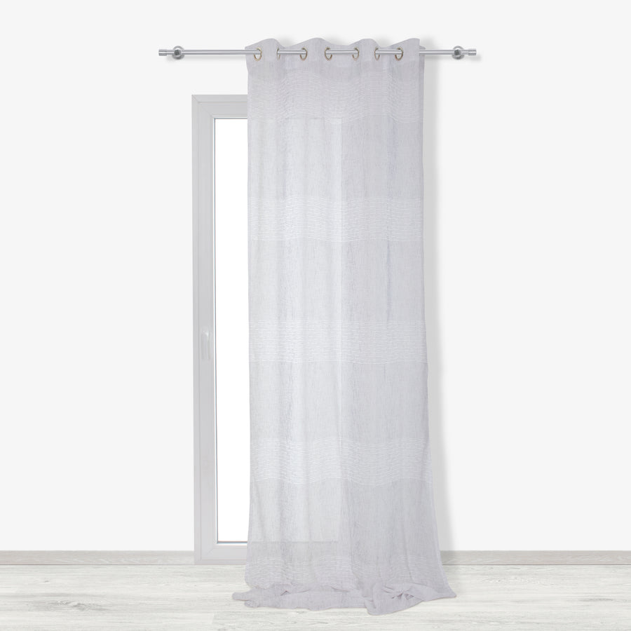 VIOLET WHITE FILTER CURTAIN 140X280CM WITH EYELETS