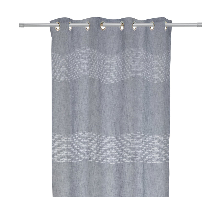 VIOLET GRAY FILTER CURTAIN 140X280CM WITH EYELETS
