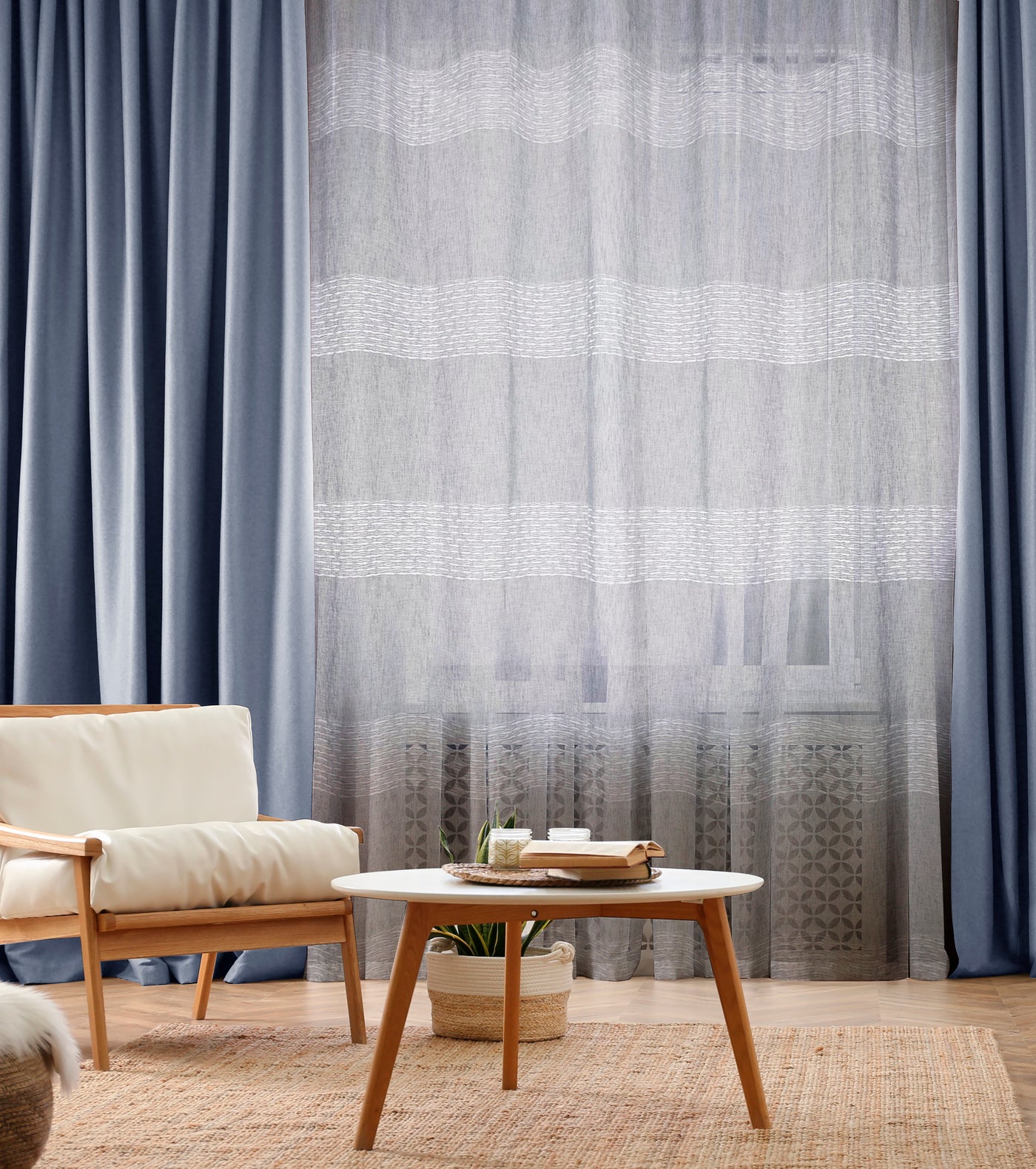 VIOLET GRAY FILTER CURTAIN 140X280CM WITH EYELETS