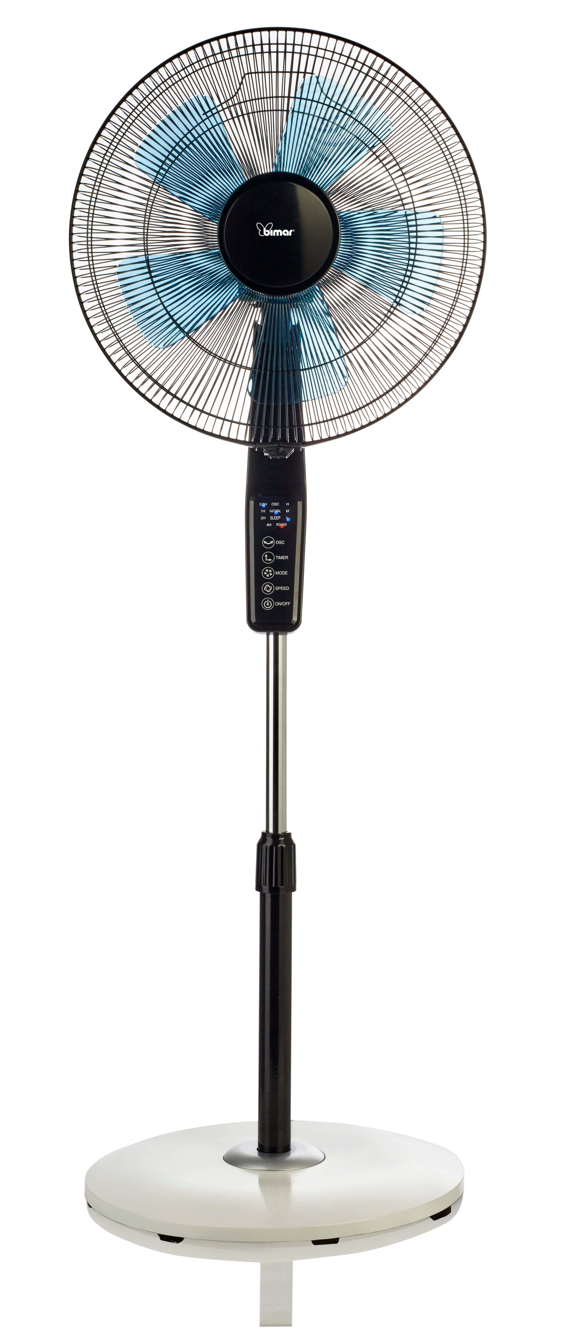 Bricocenter FLOOR STANDING FAN 40 CM 5 BLADES SILENT WITH REMOTE CONTROL H113/147 CM TIMER