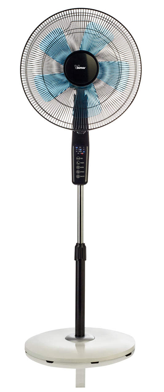 FLOOR STANDING FAN 40 CM 5 BLADES SILENT WITH REMOTE CONTROL H113/147 CM TIMER