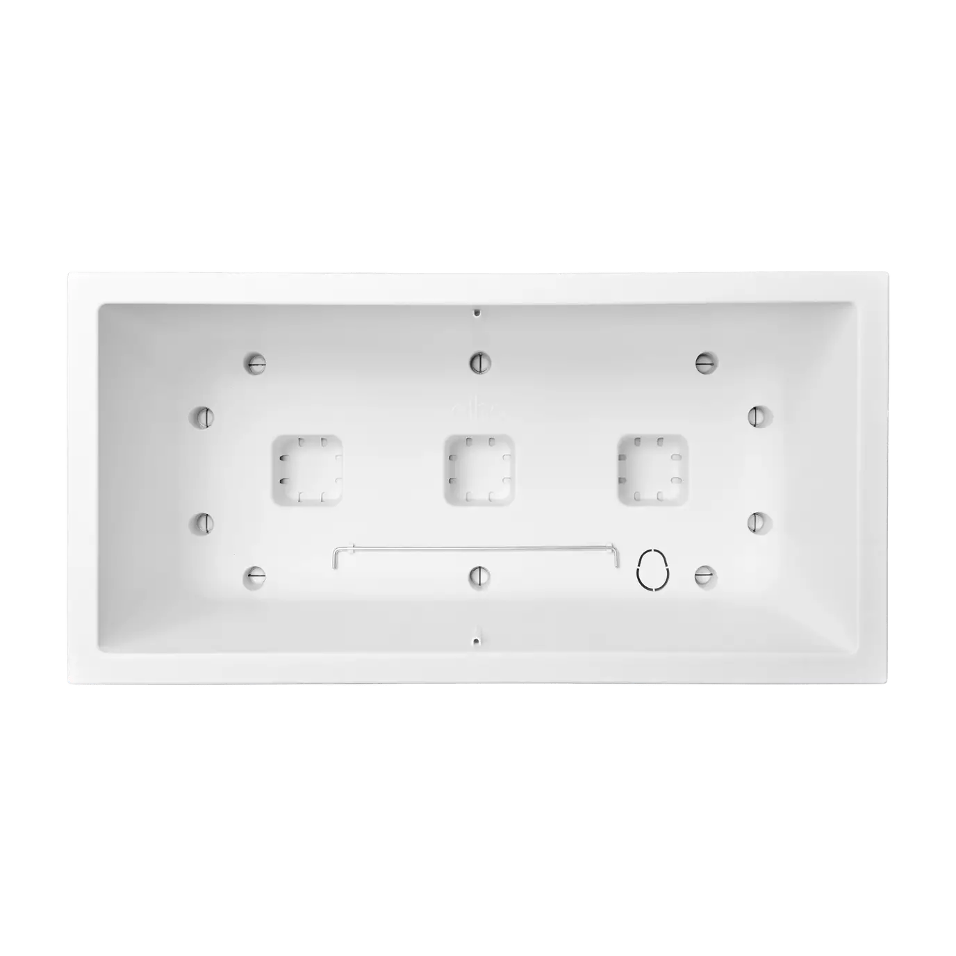 Bricocenter VASO VIVO NEXT LONG 60 BIANCO, CON RUOTE E RISERVA D'ACQUA