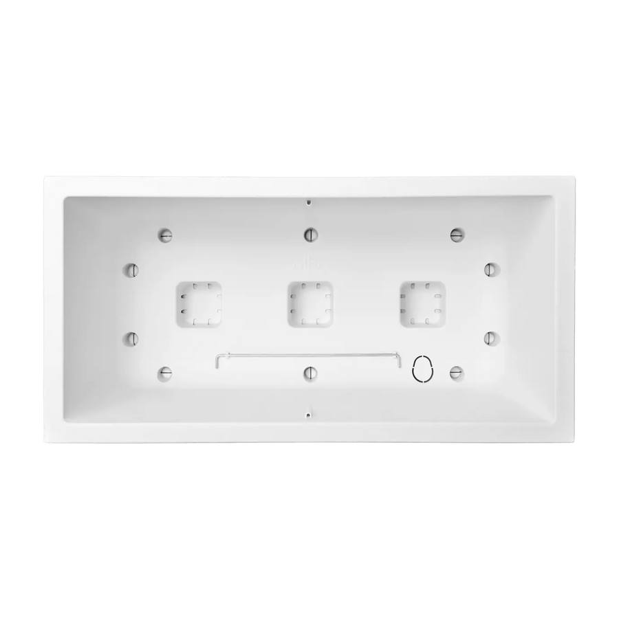 Bricocenter VASO VIVO NEXT LONG 60 BIANCO, CON RUOTE E RISERVA D'ACQUA