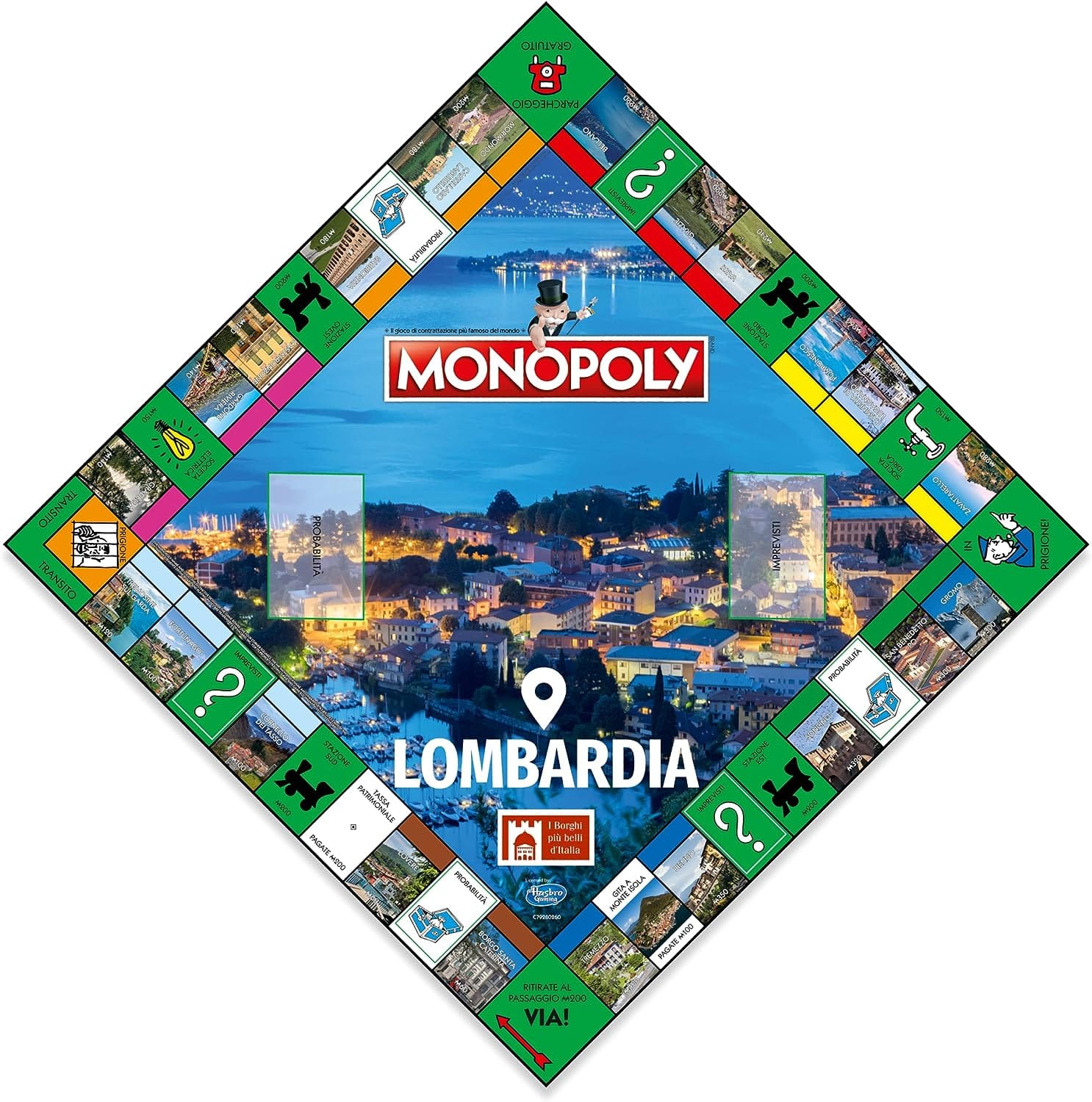 Toys MONOPOLY - THE MOST BEAUTIFUL VILLAGES IN ITALY - LOMBARDY