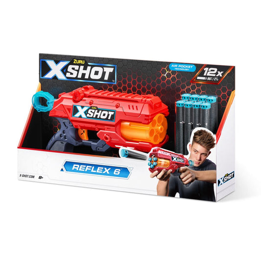 Toys X-Shot Excel Reflex 6 with automatic drum and 12 darts