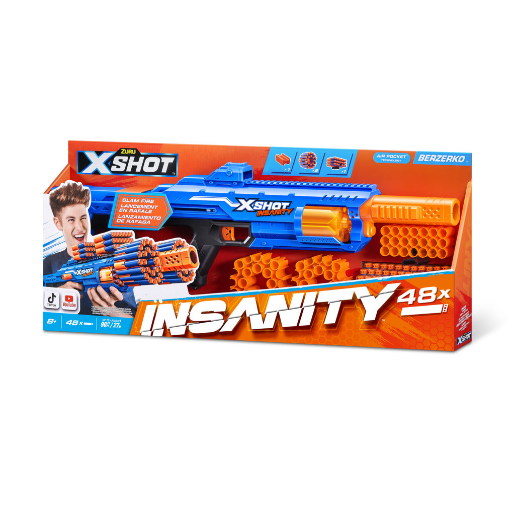 X-SHOT-INSANITY-SERIES 1 BERZERKO 8 SHOT (84 darts)