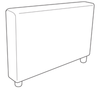 VIMLE frame armrest, 15x61x93 cm