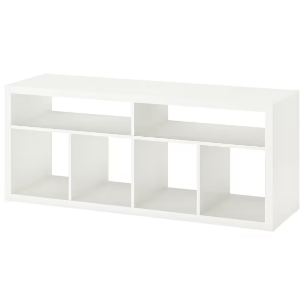 KALLAX - TV bench, white, 147x60 cm - best price from Maltashopper.com 70562087