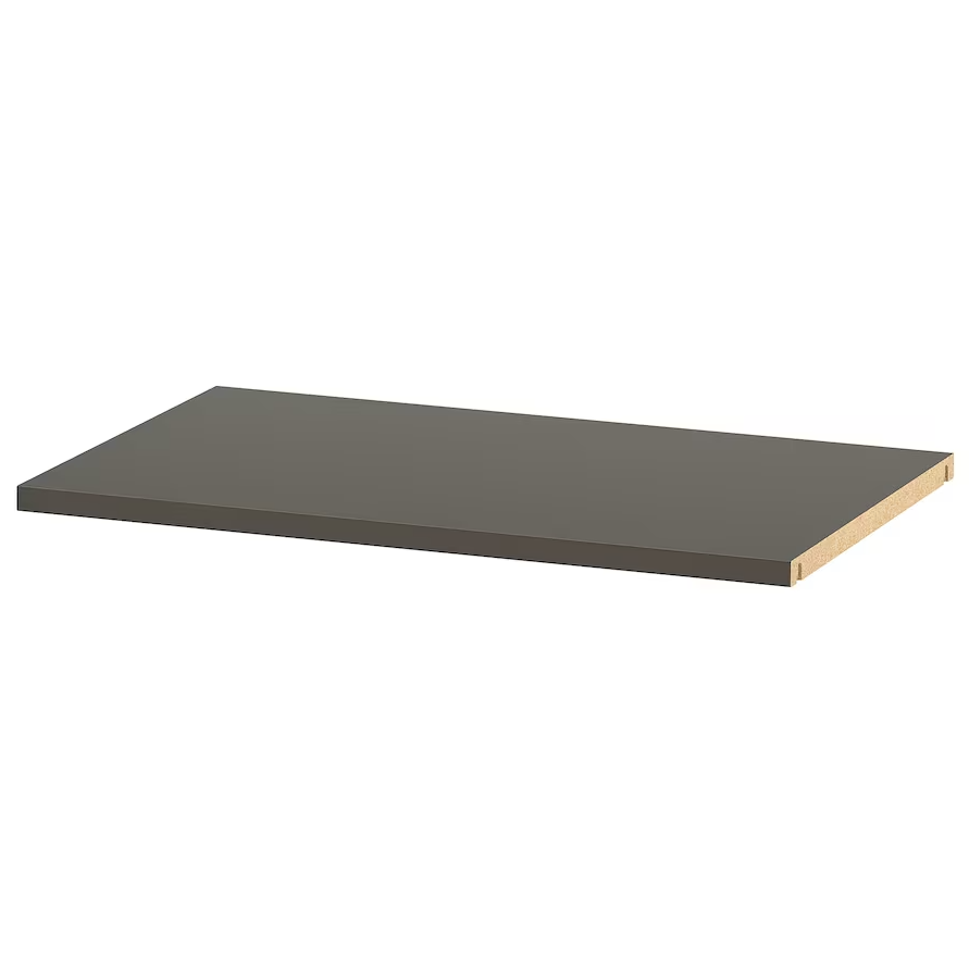 BESTÅ - Shelf, dark grey, 56x36 cm - best price from Maltashopper.com 10538627