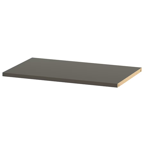 BESTÅ - Shelf, dark grey, 56x36 cm