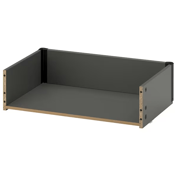 Ikea BESTÅ - Drawer frame, dark grey, 60x15x40 cm