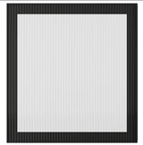 FÄLLSVIK glass door, anthracite/reeded glass, 60x64 cm