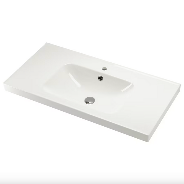 ORRSJÖN Wash-basin, white, 102x49 cm