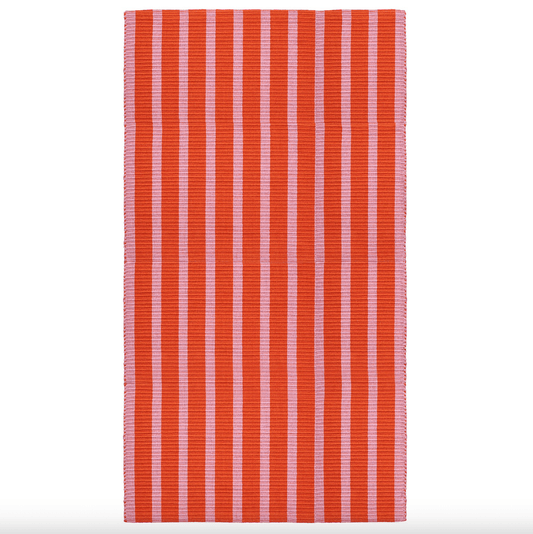 Ikea VÄGSKYLT - Rug, flatwoven, pink/orange, 80x150 cm