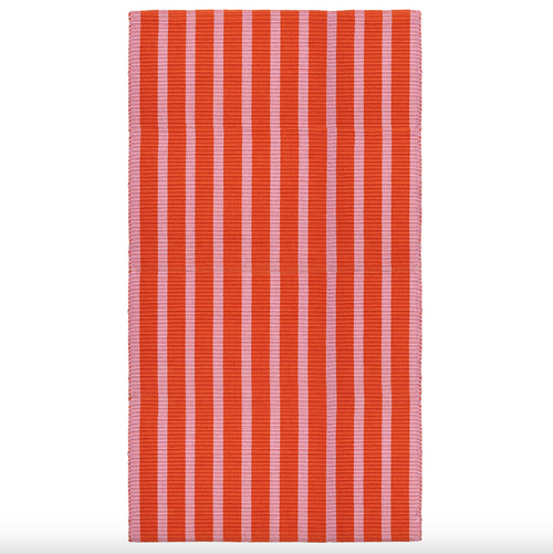 VÄGSKYLT - Rug, flatwoven, pink/orange, 80x150 cm