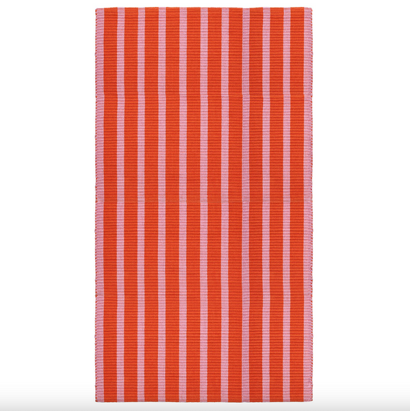 VÄGSKYLT - Rug, flatwoven, pink/orange, 80x150 cm