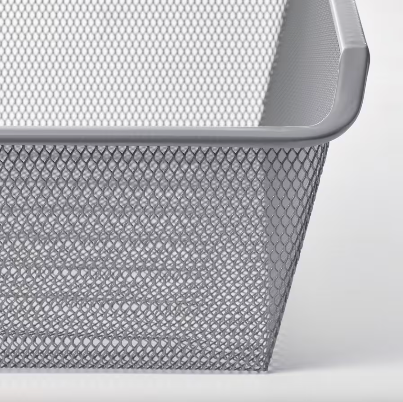 KOMPLEMENT - Mesh basket, dark gray, 100x35 cm