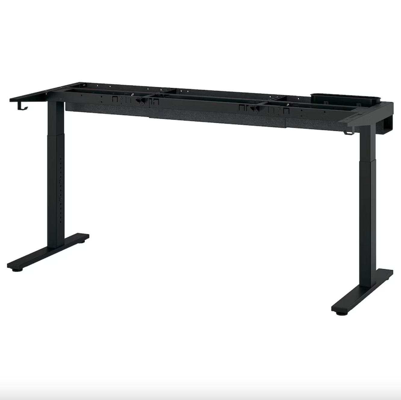 MITTZON - Desk base, black, 120/140/160x60 cm