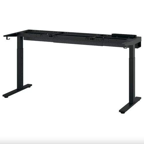 MITTZON underframe for desk, black, 120/140/160x60 cm