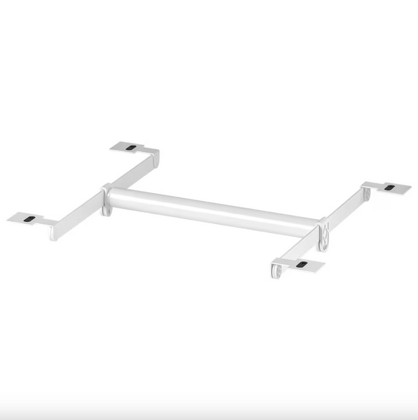 HJÄLPA - Clth rail+2 susp rail+2 pck fitting, adjustable/white, 30-47x40 cm