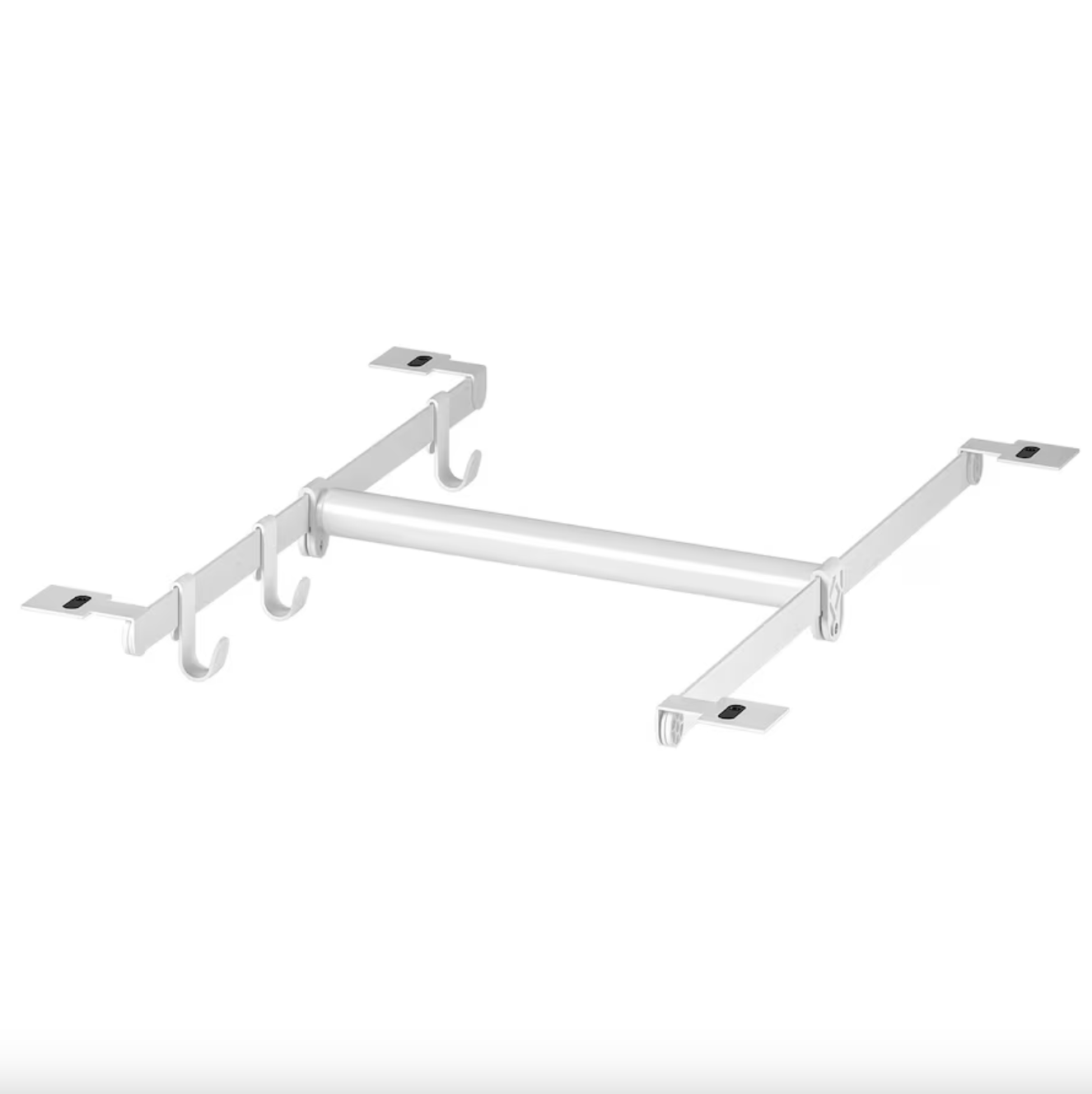 HJÄLPA - Clt rail+2 susp r+3 hks+2p fitt mnt, adjustable/white, 30-47x55 cm