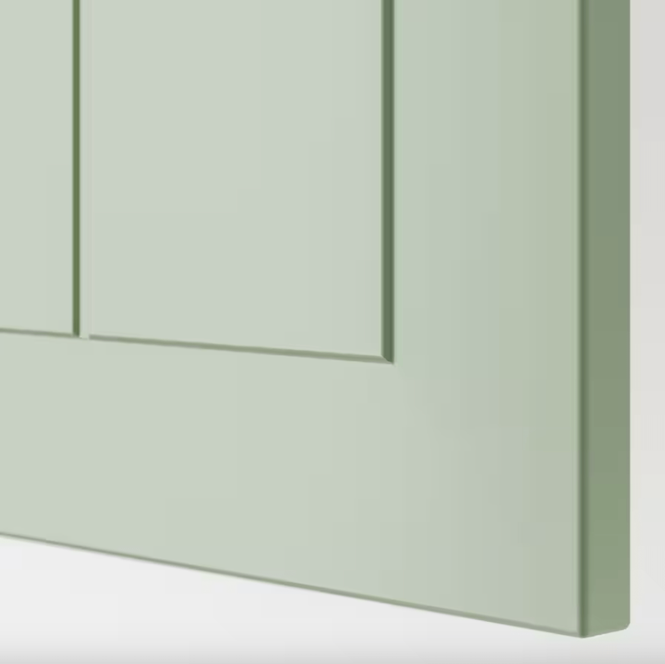 Ikea METOD - Wall cabinet for microwave oven, white/Stensund light green, 60x80 cm