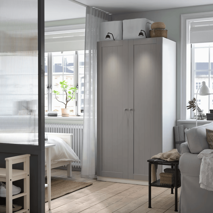 Ikea PAX / GULLABERG - Wardrobe combination, white/grey,100x60x201 cm