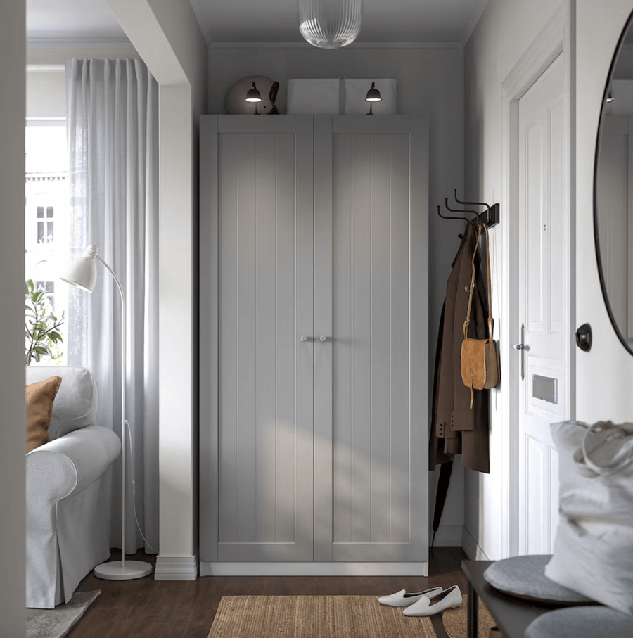 Ikea PAX / GULLABERG - Wardrobe combination, white/grey,100x60x201 cm