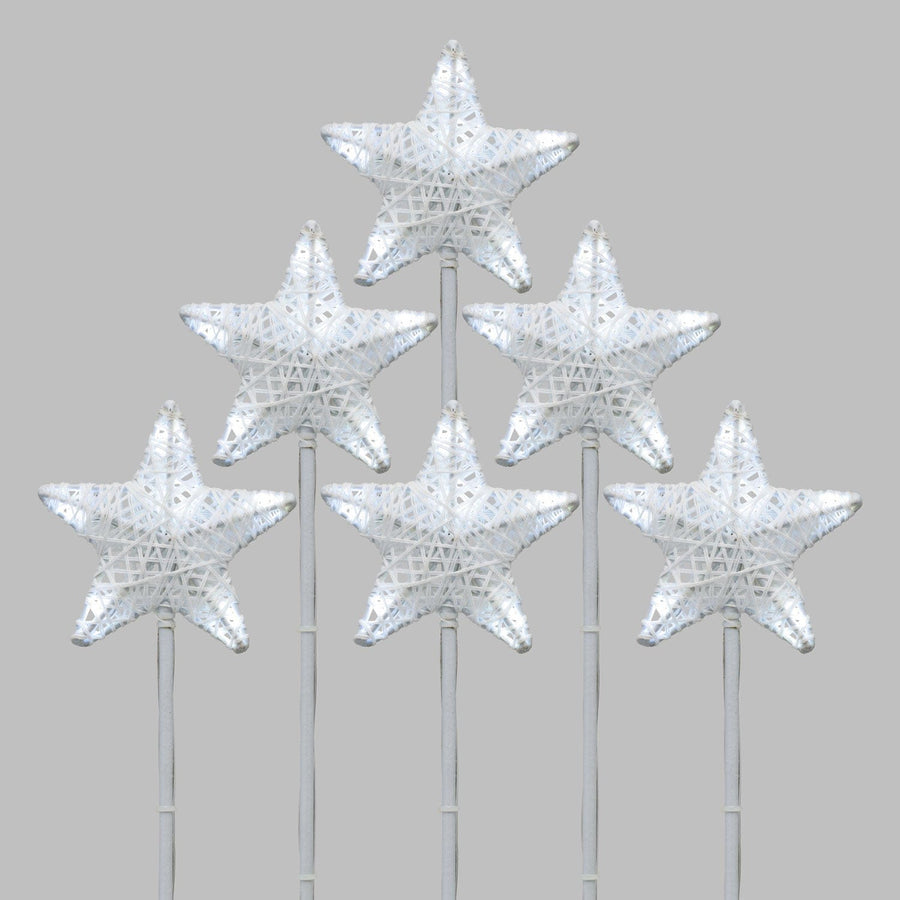 Bricocenter 6 GARDEN STARS 36 LED WARM AND COLD LIGHT WITH STAKE