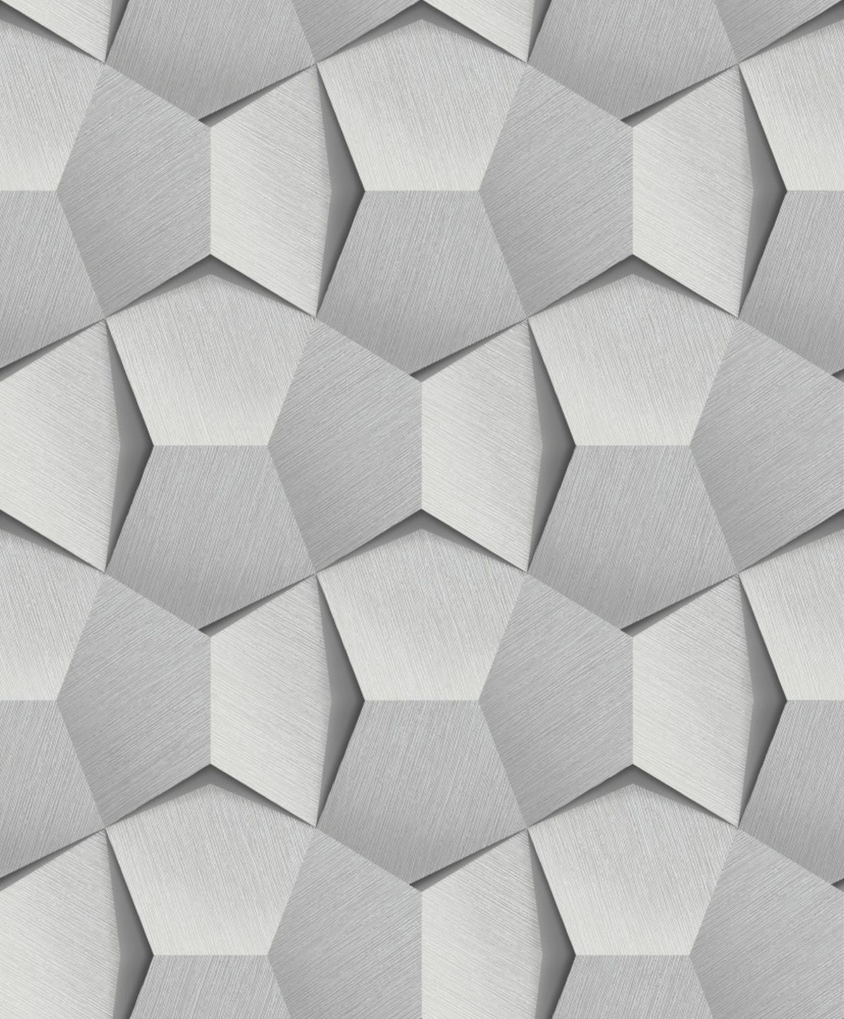 3D METALLIC CUBES WALLPAPER 53CMX10.5 MT