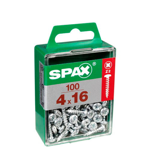 GALVANIZED POZI SCREWS 4X16 M 100 PCS