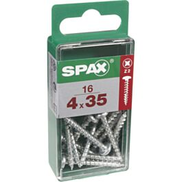 GALVANIZED POZI SCREWS 4X35 S 16 PCS