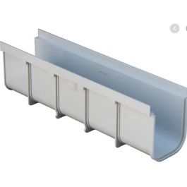 RECTANGULAR PVC CHANNEL 130 X 50 X 75 MM GREY