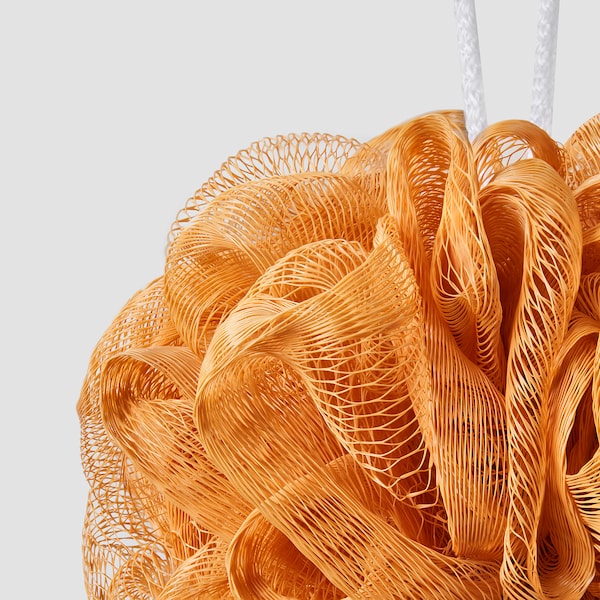 ÅBYÅN body puff, set of 3, orange/green/white