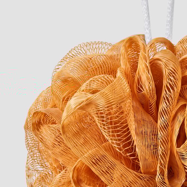 ÅBYÅN - Body puff, set of 3, orange/green/white