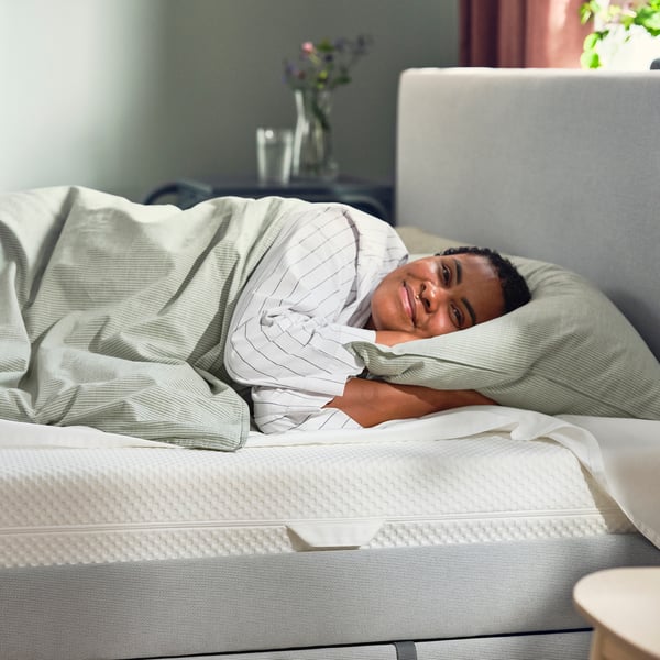 ÅBYGDA - Foam mattress, semi-rigid/white, , 180x200 cm