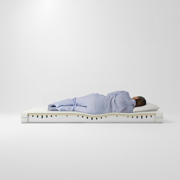 ÅBYGDA foam mattress, medium firm/white, 80x200 cm