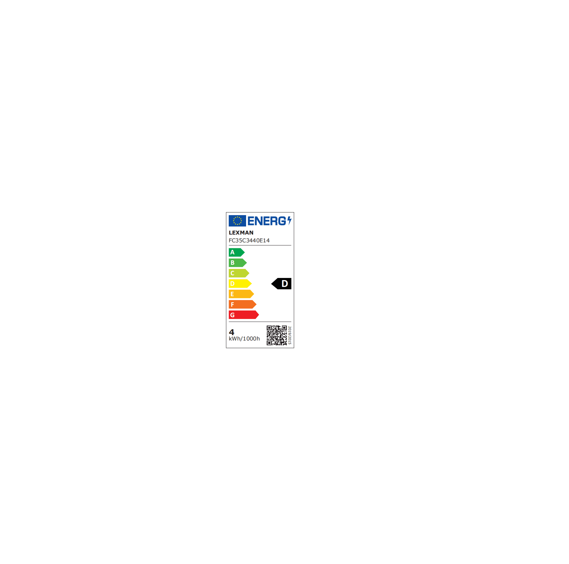 E14 LED bulb = 40W, clear candle shape, natural light