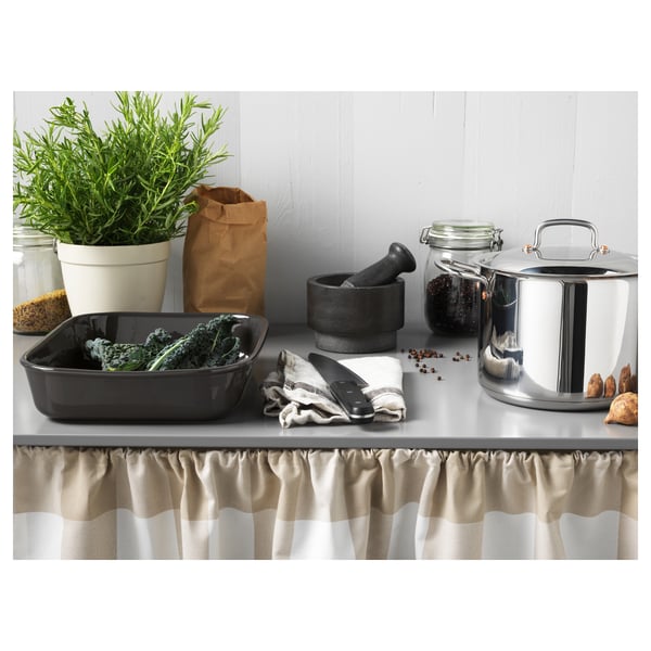 ÄDELSTEN pestle and mortar, marble black, 14 cm