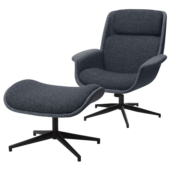 ÄLEBY - Armchair with Footrest