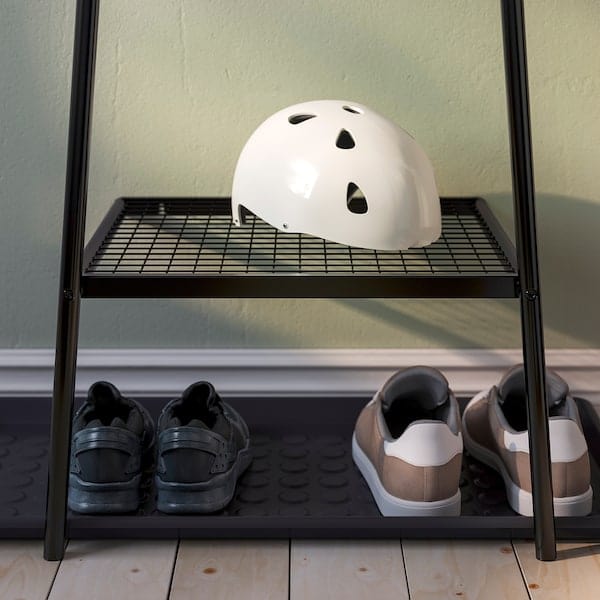 Ikea ÄLGANÄS - coat rack/shoe rack, black,46x39x166 cm